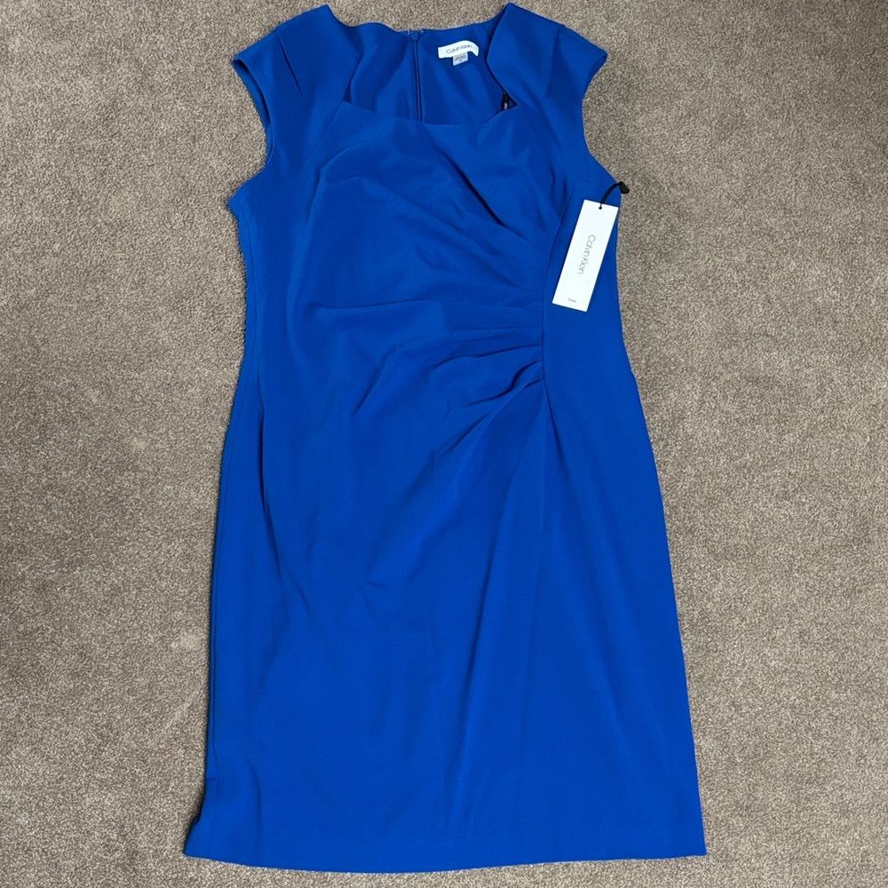 Calvin Klein Royal Blue Midi Dress